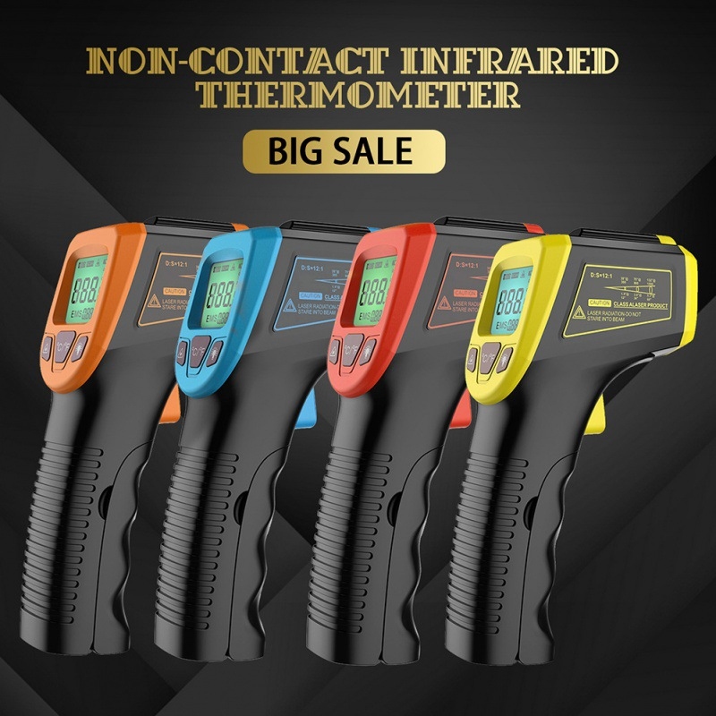 Industrial Laser Thermometer Gun - Industriële contactloze infraroodthermometer temperatuurpistool -50~600 °