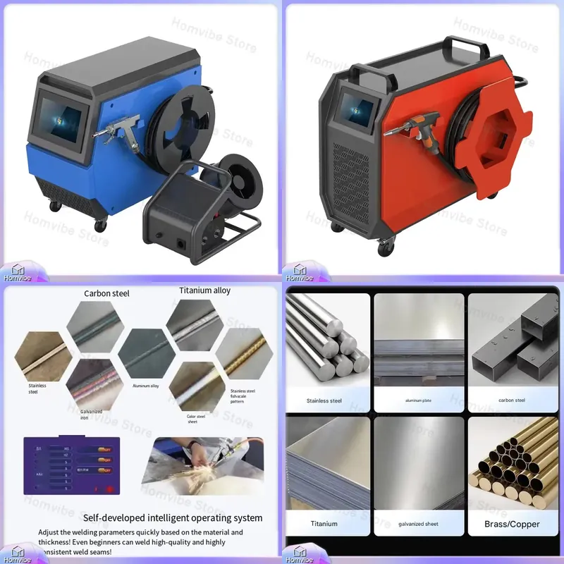 Industrial Handheld Laser Welding Machine - Vier-in-één luchtgekoelde laserlasmachine, draagbare metaallasser voor
