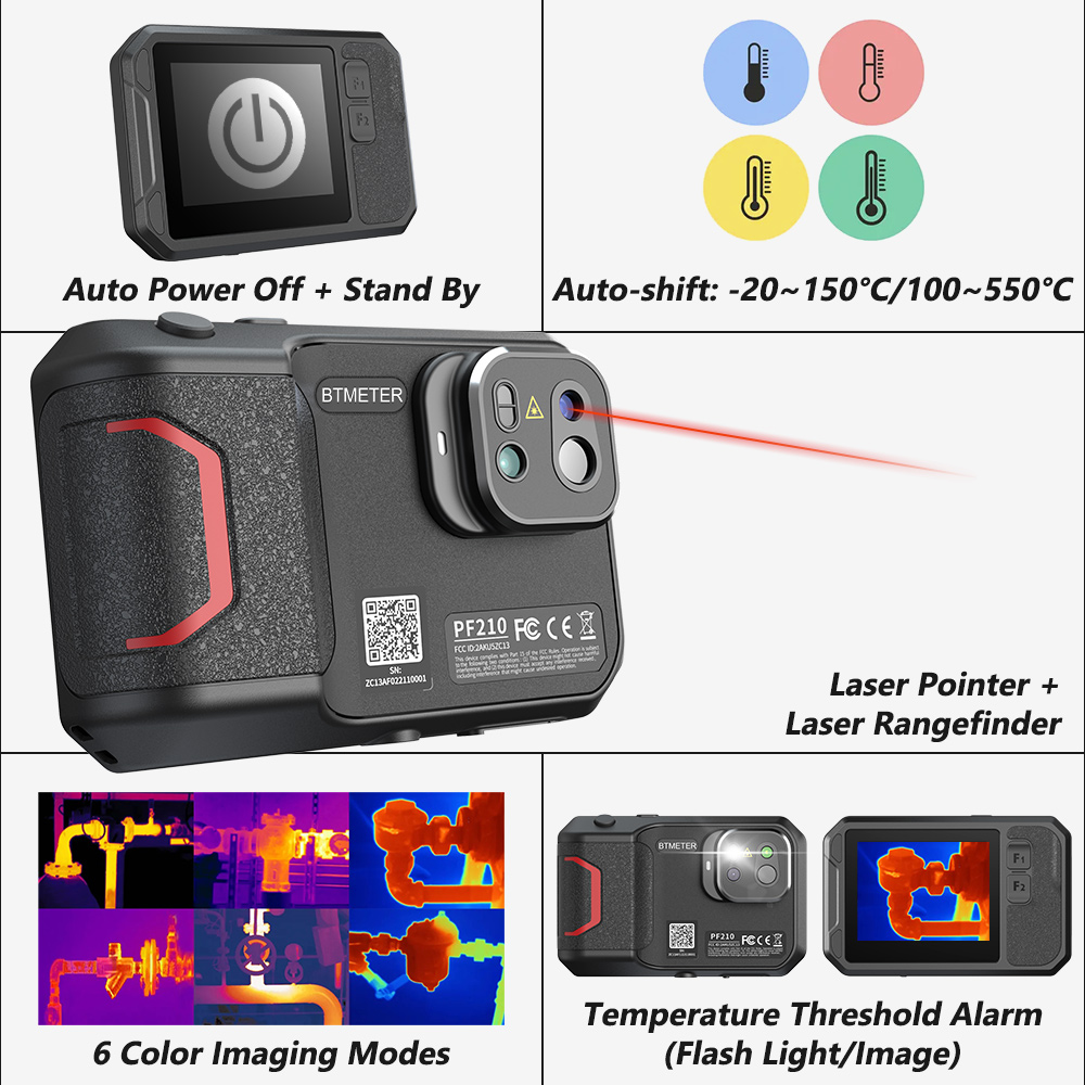 Industrial Laser Guide - 256x192 Thermische Camera Handleiding Handheld Infraroodbeeldvormer