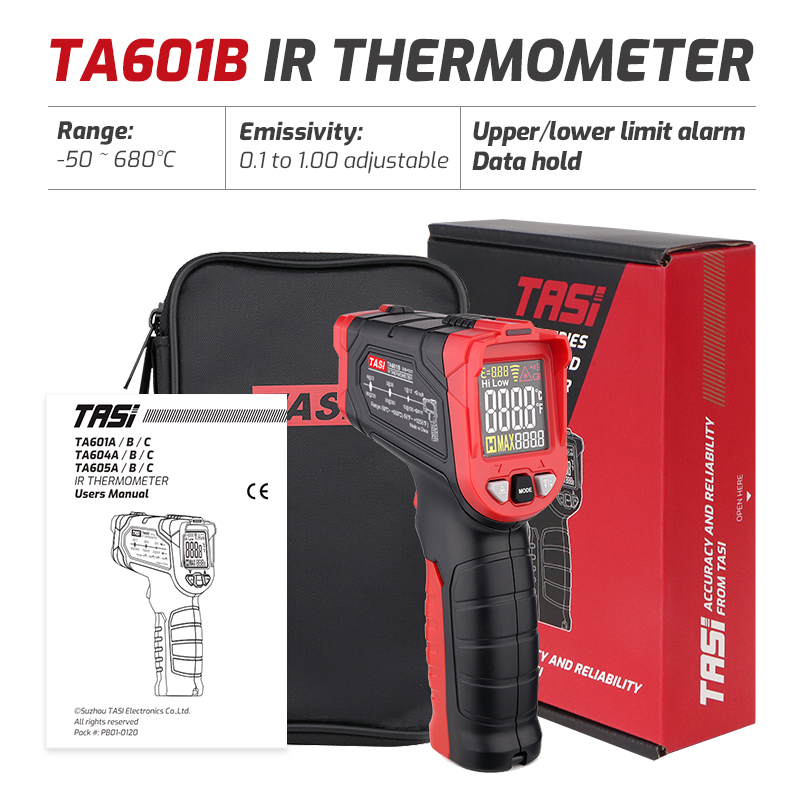 TA601A TA601B TA601C Infrarood - Industrial Laser Thermometer Gun recensie en prijs