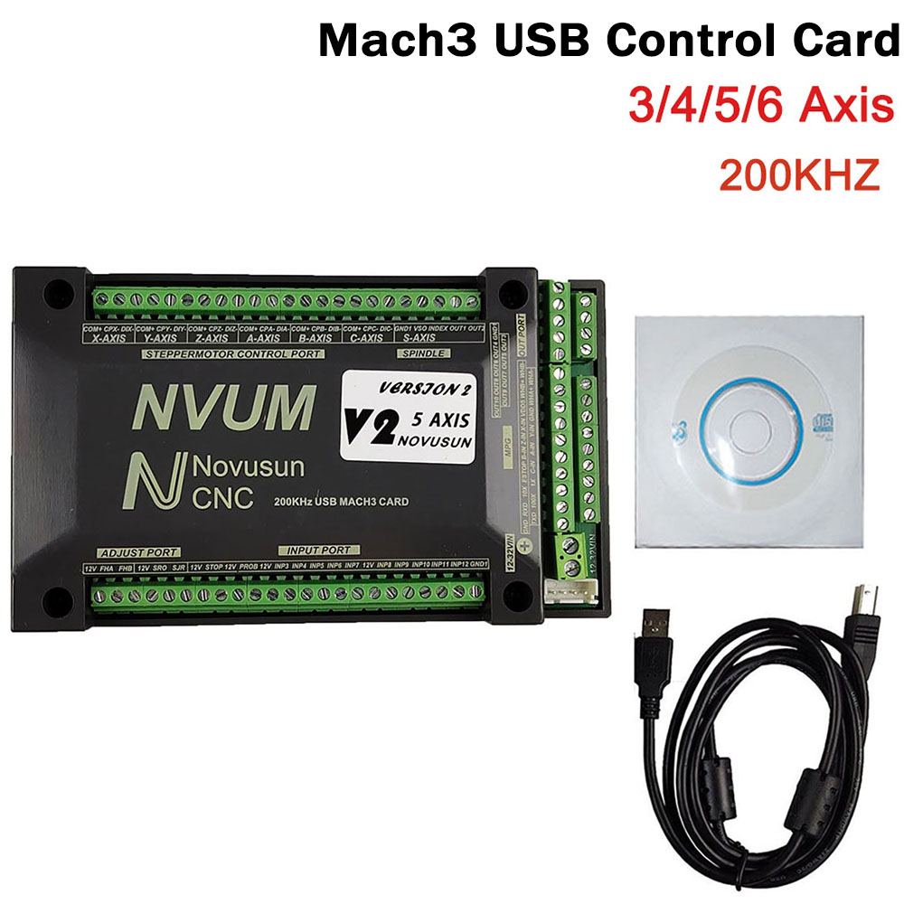 NVUM Mach3 USB Card 200KHz CNC - Breakout Board Mach3 recensie en prijs