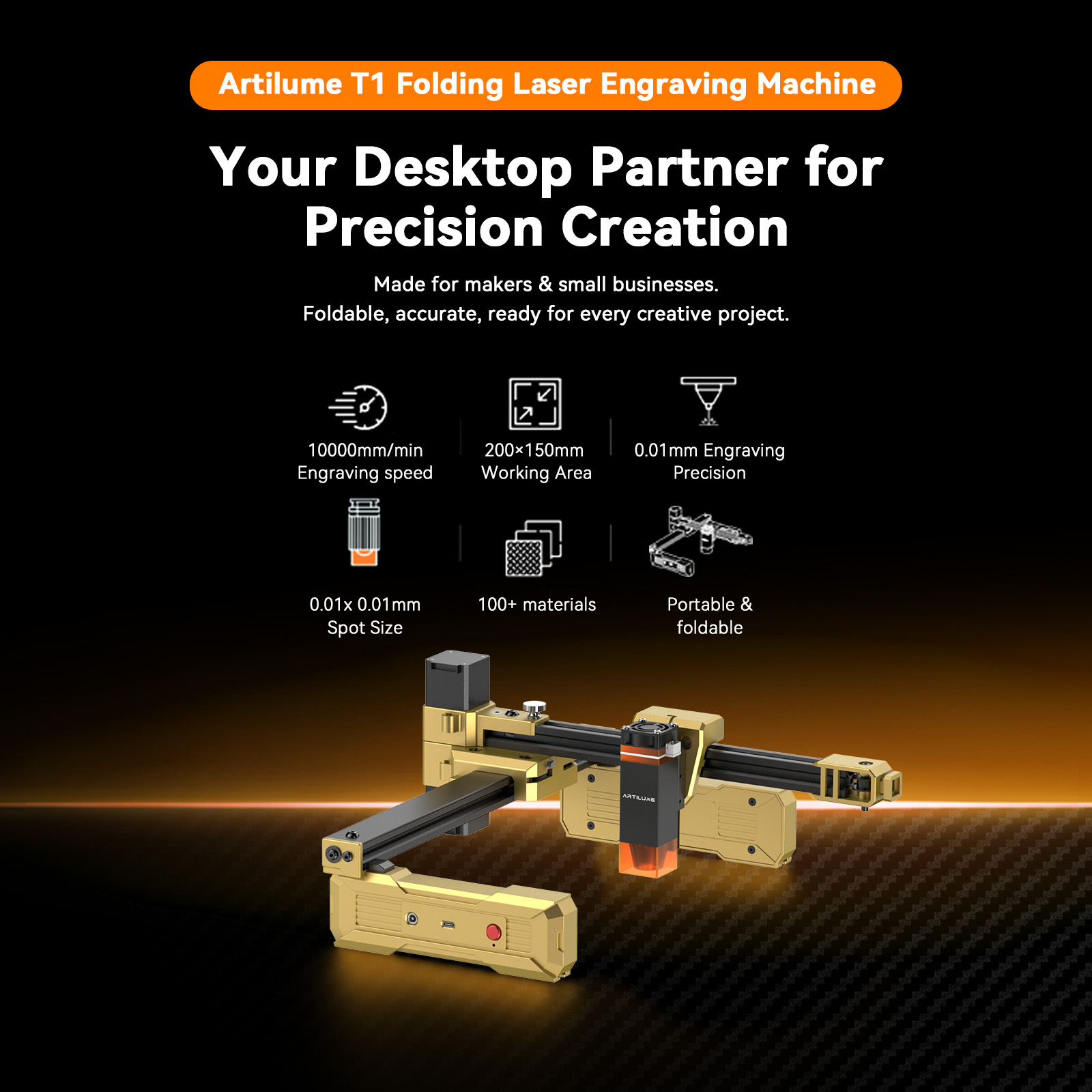 Artilume T1 7W Lasergraveermac - Industrial Handheld Laser Engraver recensie en prijs