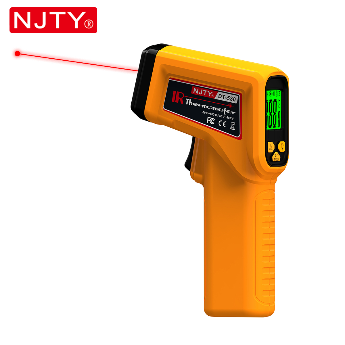 NJTY Infraroodthermometer Lase - Industrial Laser Thermometer Gun recensie en prijs
