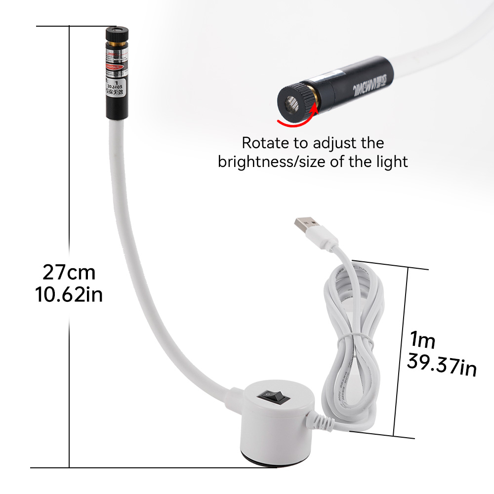 USB-aangedreven rood laserlich - Industrial Laser Technology recensie en prijs