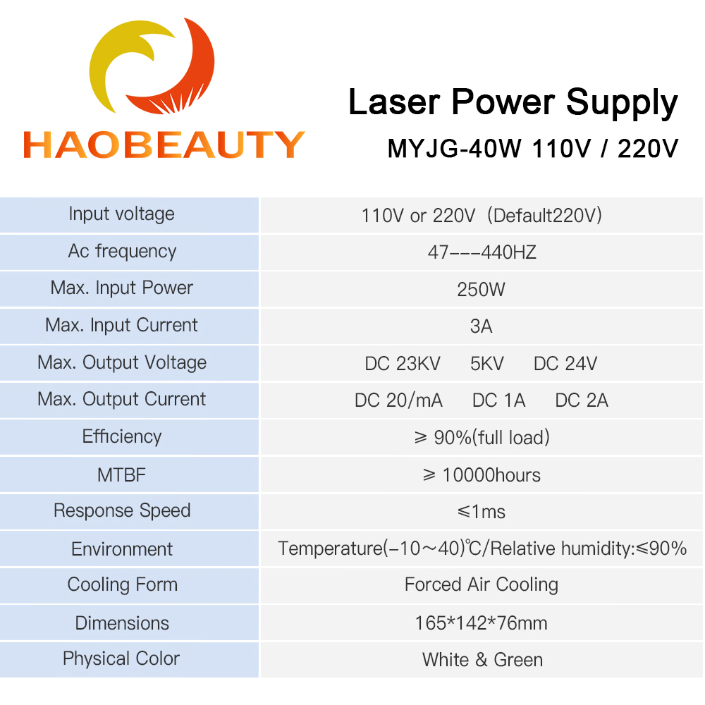 HAOBEAUTY MYJG-40 CO2 Laser Vo - Industrial Laser Technology recensie en prijs