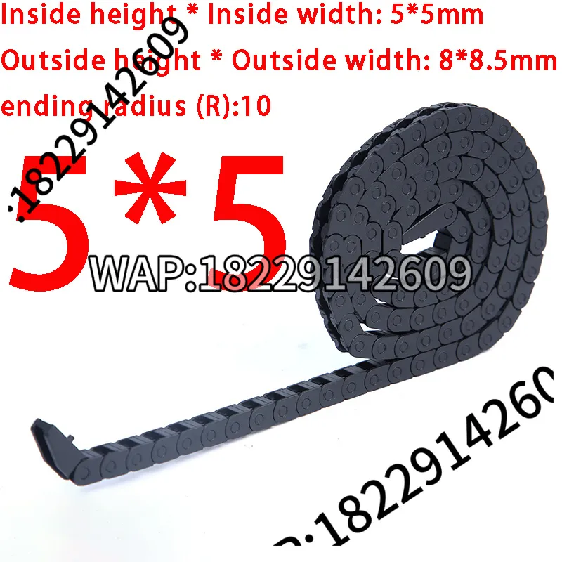 1M 5*5mm Nylon Machine Sleepto - Drag Chain Cnc recensie en prijs