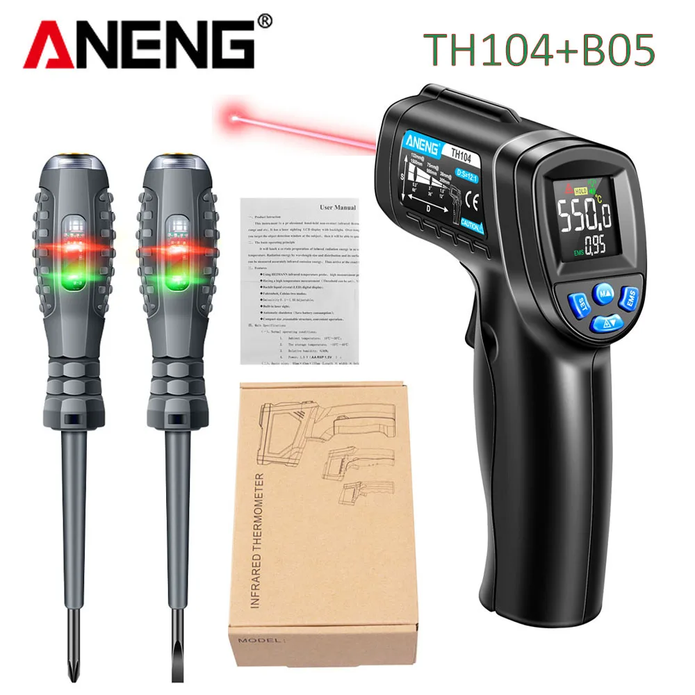 Infraroodthermometer Industrië - Industrial Laser Thermometer Gun recensie en prijs