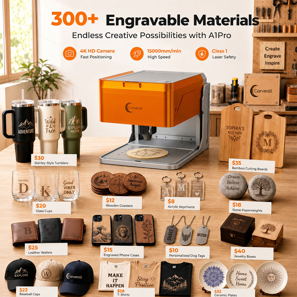 Carverall A1PRO 10W Lasergrave - Industrial Handheld Laser Engraver recensie en prijs
